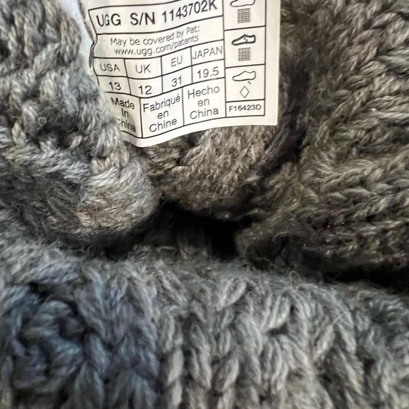 UGG Charcoal Knit Boots - Picture 6 of 10